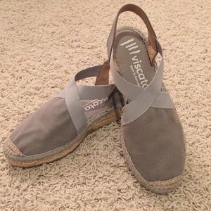 Viscata Cadaques Canvas Espadrille Wedges NWOT